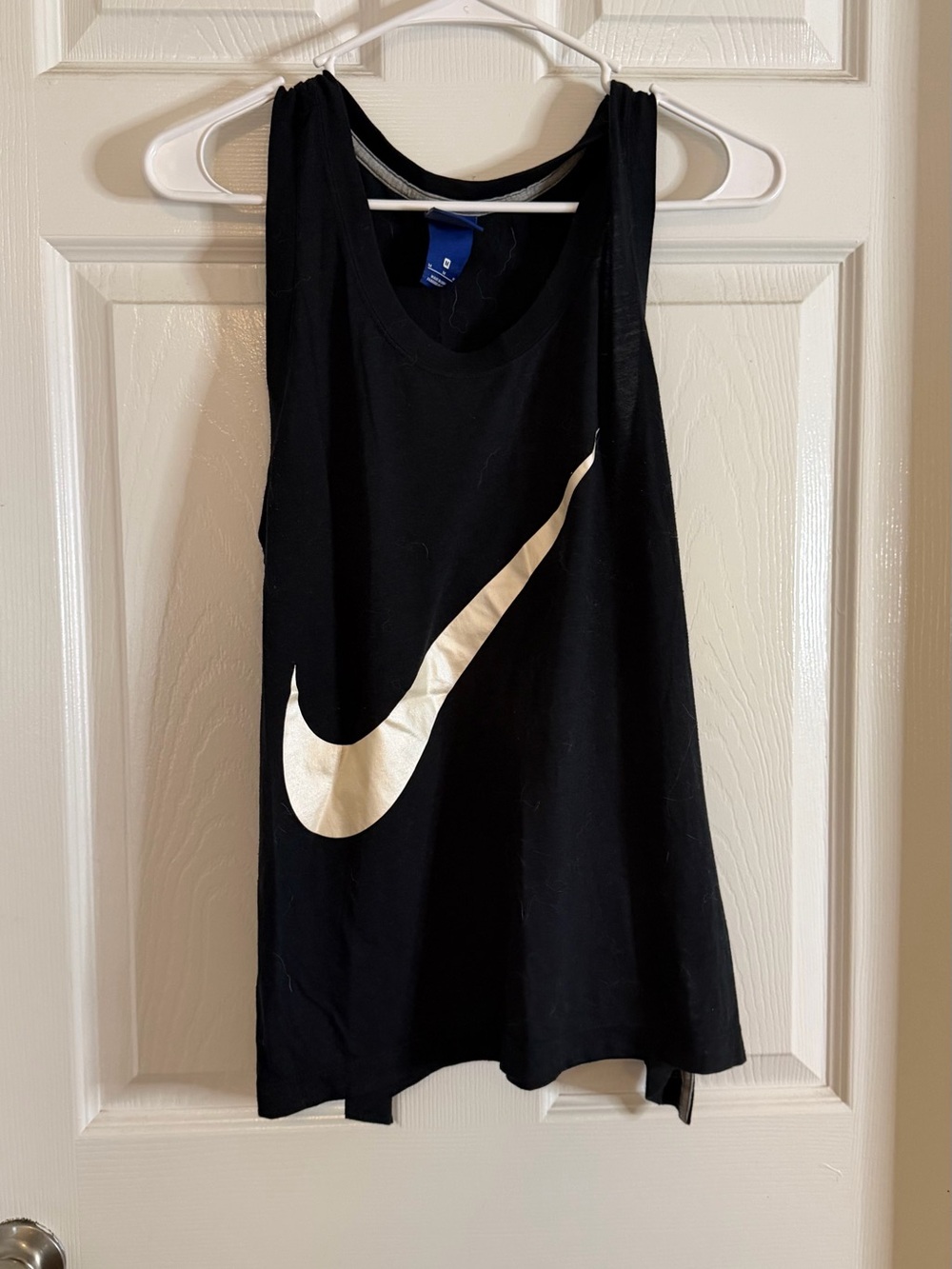Nike Black Tank Top with White Swoosh